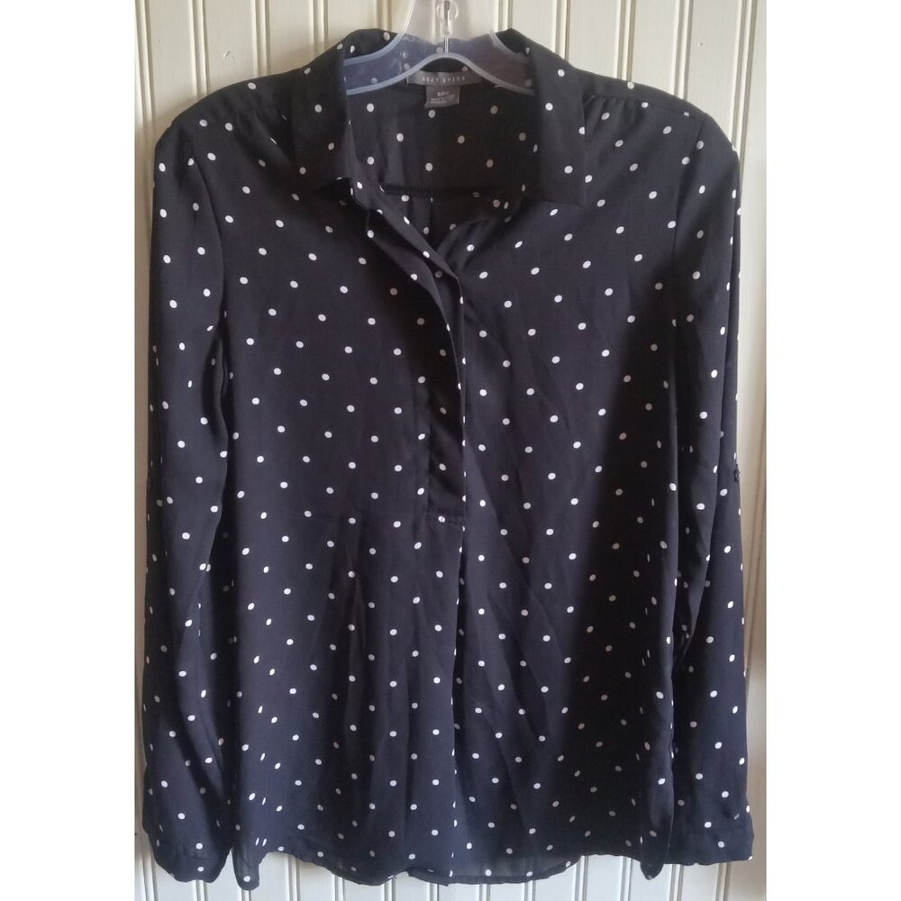 Suzy Shier Floral Button Up Work Blouse Casual Women’s Office Shirt Size S